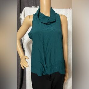 Free People Teal Sleeveless Blouse
